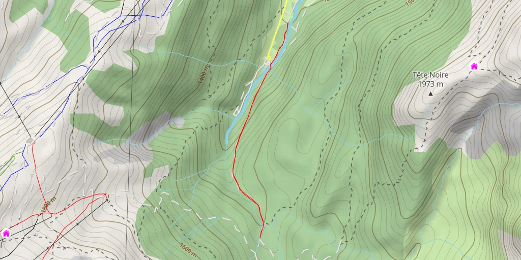 Map of the trail for Pont Romain