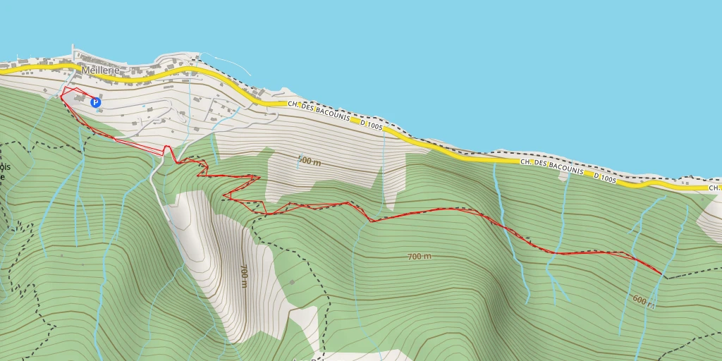 Map of the trail for Rue du Locum - Rue du Locum