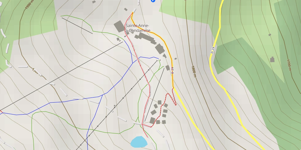 Map of the trail for Chemin des Sagnes - Chemin des Sagnes