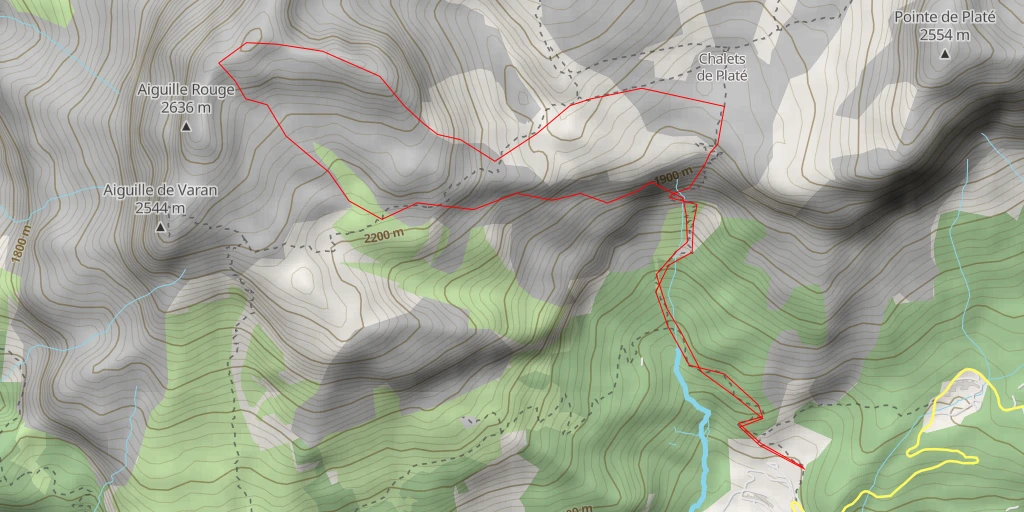 Map of the trail for Le Sautet Boucle par le Menhir, la crête E et le Pas de Bovie
