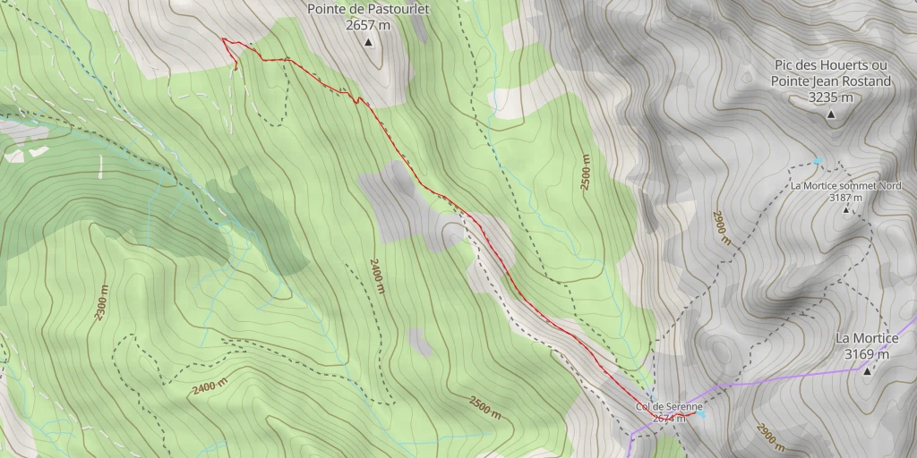 Map of the trail for Lac des 9 couleurs