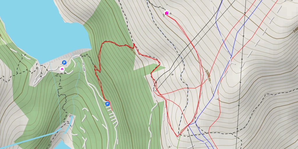 Map of the trail for Refuge plan-sec