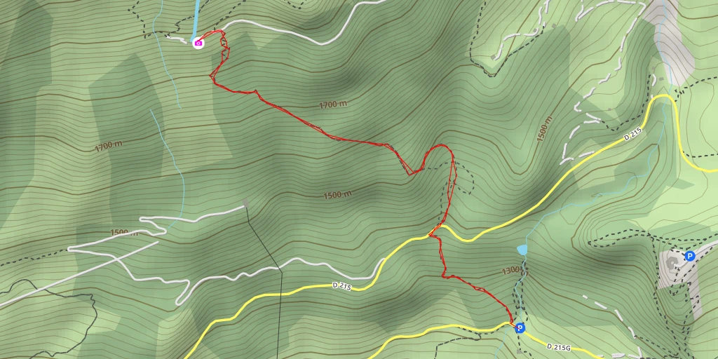 Map of the trail for Route de la Conduite Forcée - Route de la Conduite Forcée