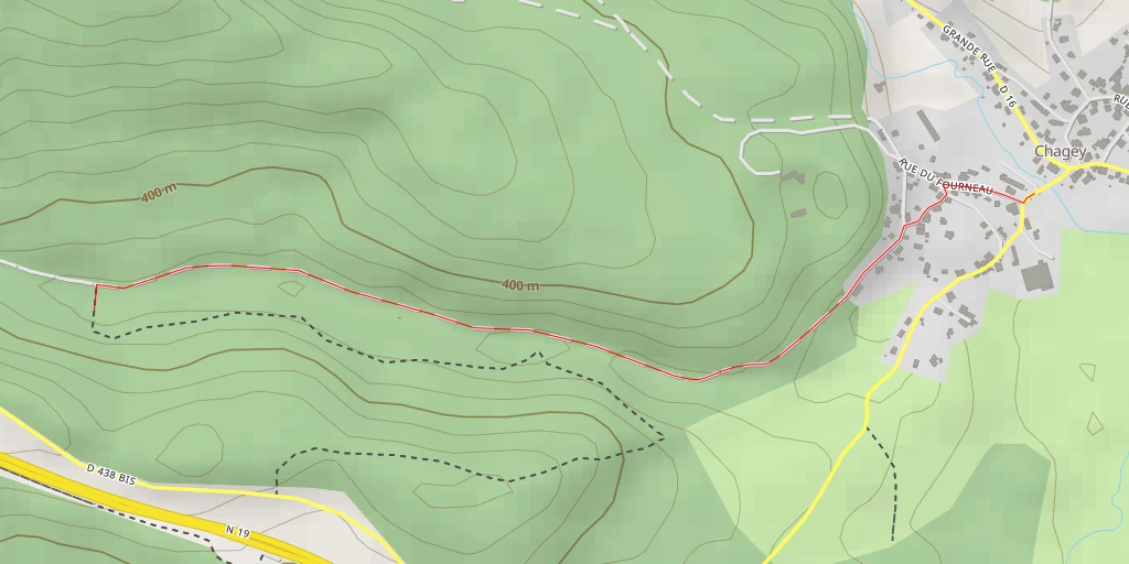 Map of the trail for D 438 Bis - D 438 Bis