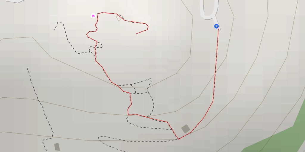 Map of the trail for Montée de Chanenc