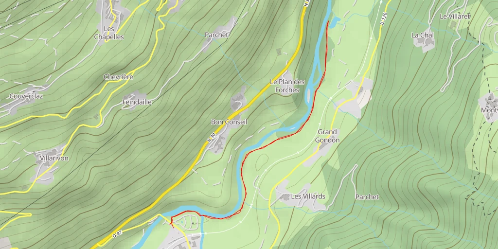 Map of the trail for Les Ilettes - N 90