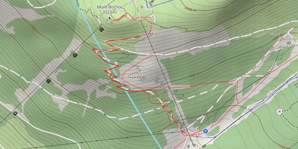 Map of the trail for Monchus