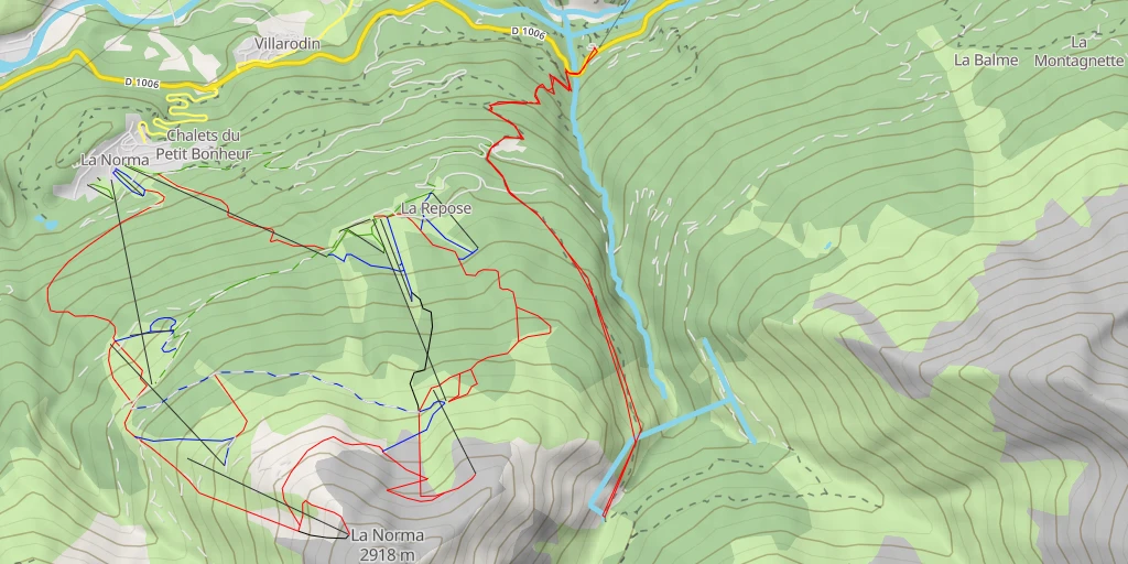 Map of the trail for 73500