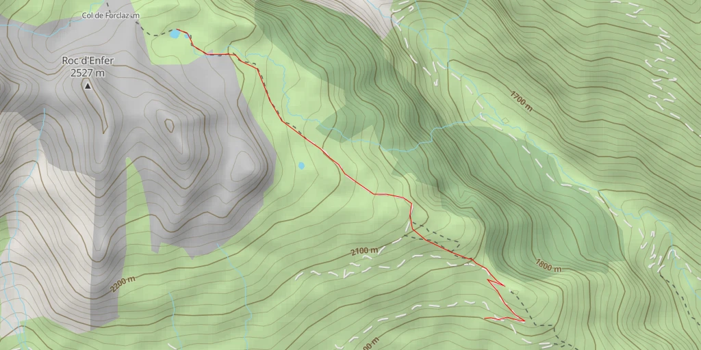 Map of the trail for Sentier pierrier