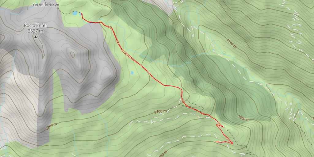 Map of the trail for Sentier pierrier