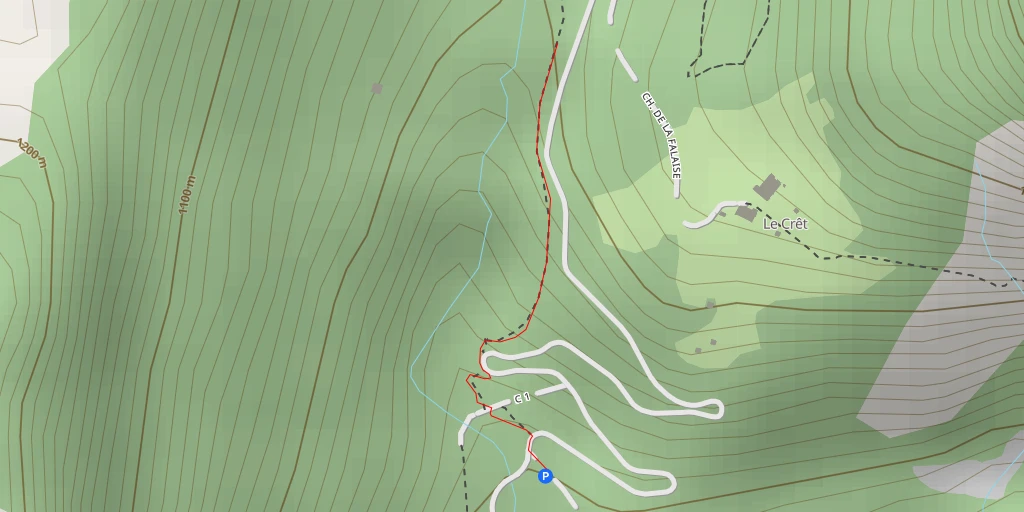 Map of the trail for Route des Allamands - Route des Allamands