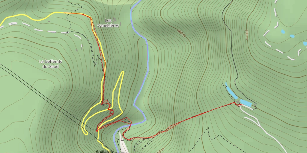 Map of the trail for Chemin des Bassins - Chemin des Bassins