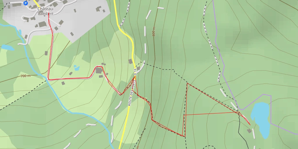 Map of the trail for Sentier Jean Tissot - Sentier Jean Tissot