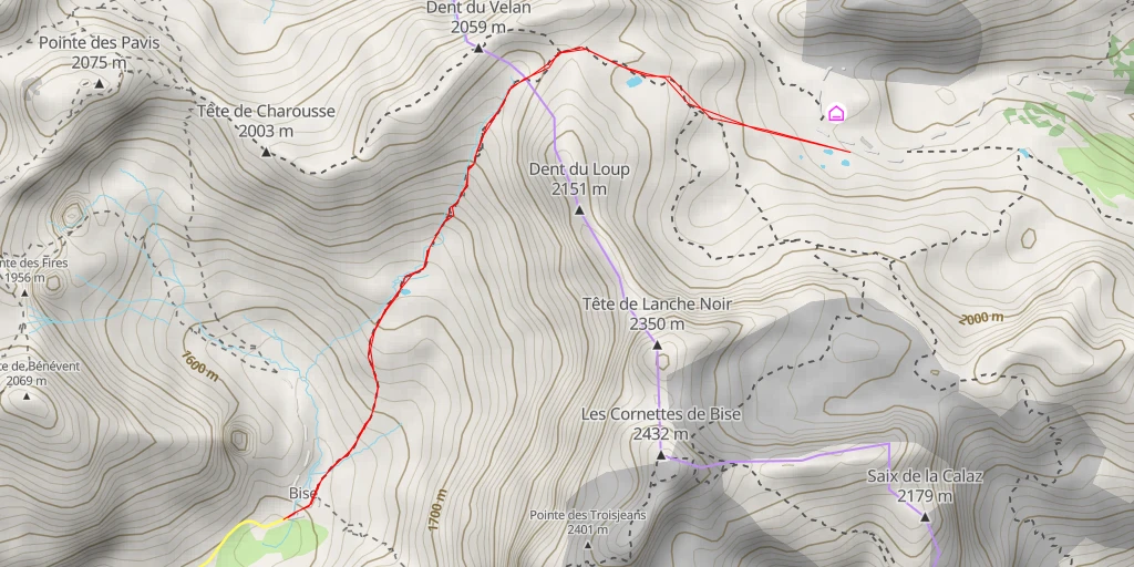 Carte de l'itinéraire :  