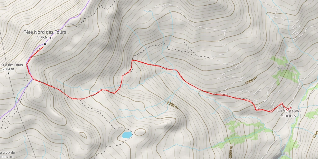 Carte de l'itinéraire :  Sentier Thomas Roques - Sentier Thomas Roques