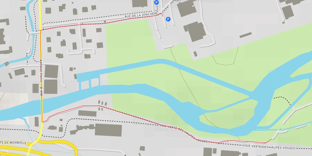 Map of the trail for Voie Verte des Hautes-Vosges - Voie Verte des Hautes-Vosges