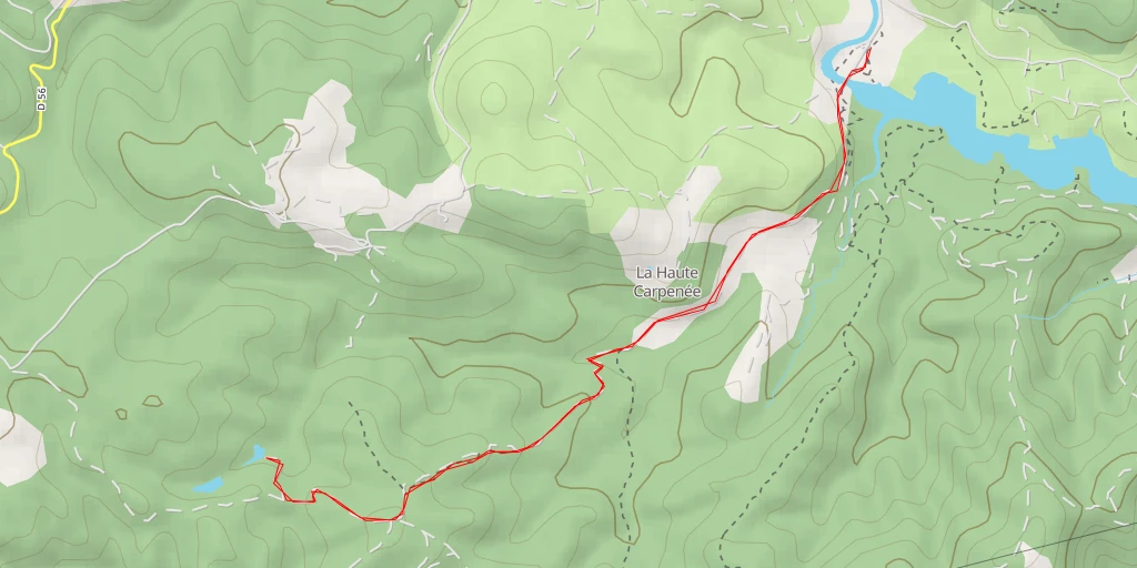 Map of the trail for G527 - Piste Les Crètes - G527 - Piste Les Crètes