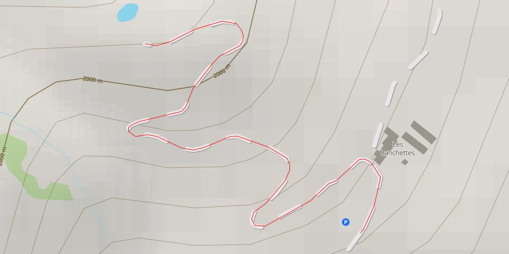 Carte de l'itinéraire :  Route de la Ville des Glaciers