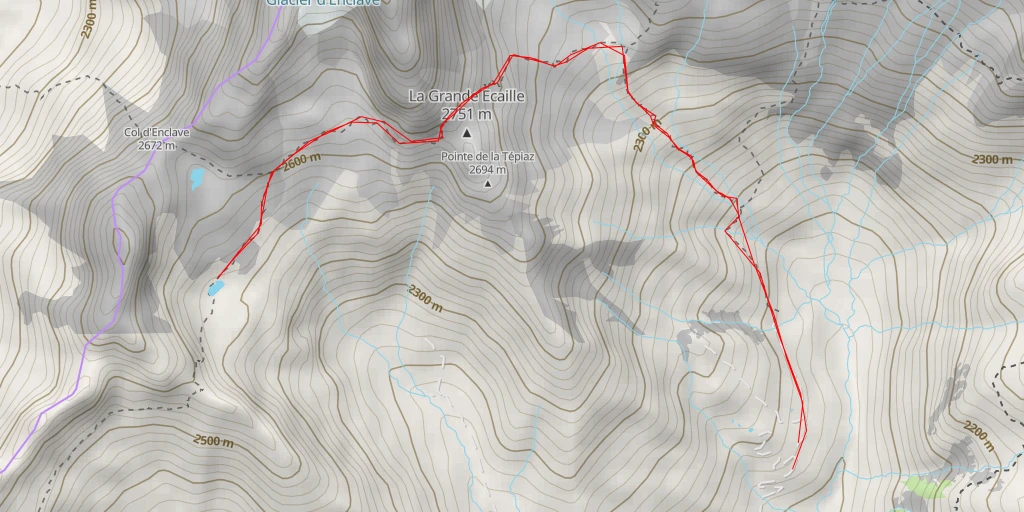 Carte de l'itinéraire :  Sentier Thomas Roques - Sentier Thomas Roques