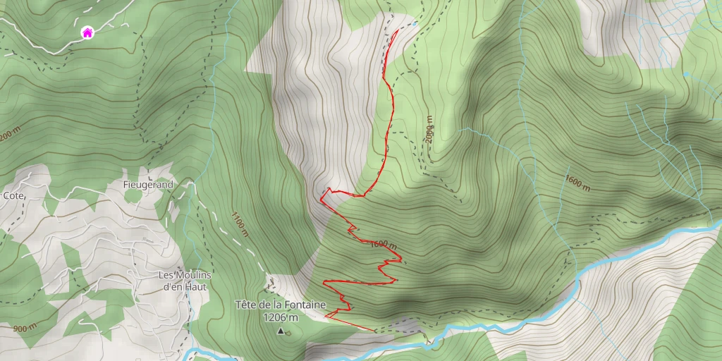 Carte de l'itinéraire :  Chalets de Chavanne Neuve