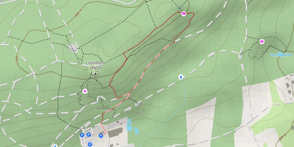 Map of the trail for Pilze - Nalbach