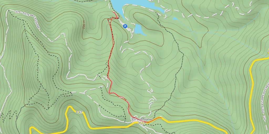 Map of the trail for D N7