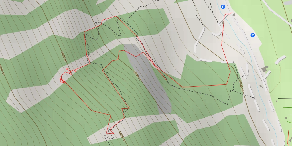 Map of the trail for Cascades de Ceillac Easy rider