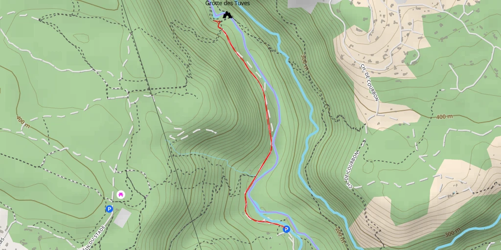 Map of the trail for Sentier de Siagne - Sentier de Siagne