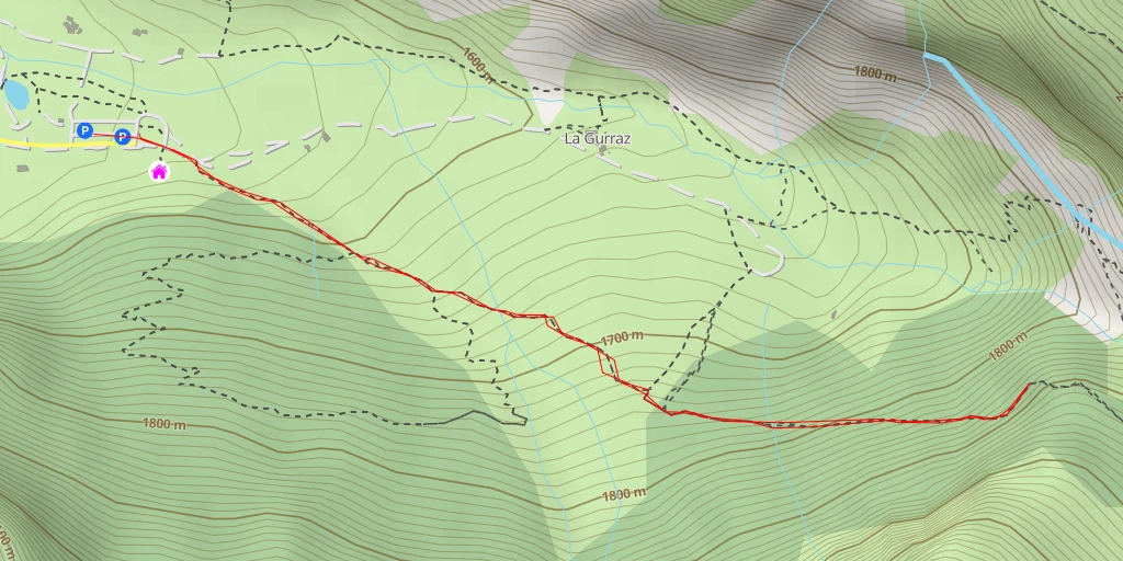 Map of the trail for Pont du Varchet