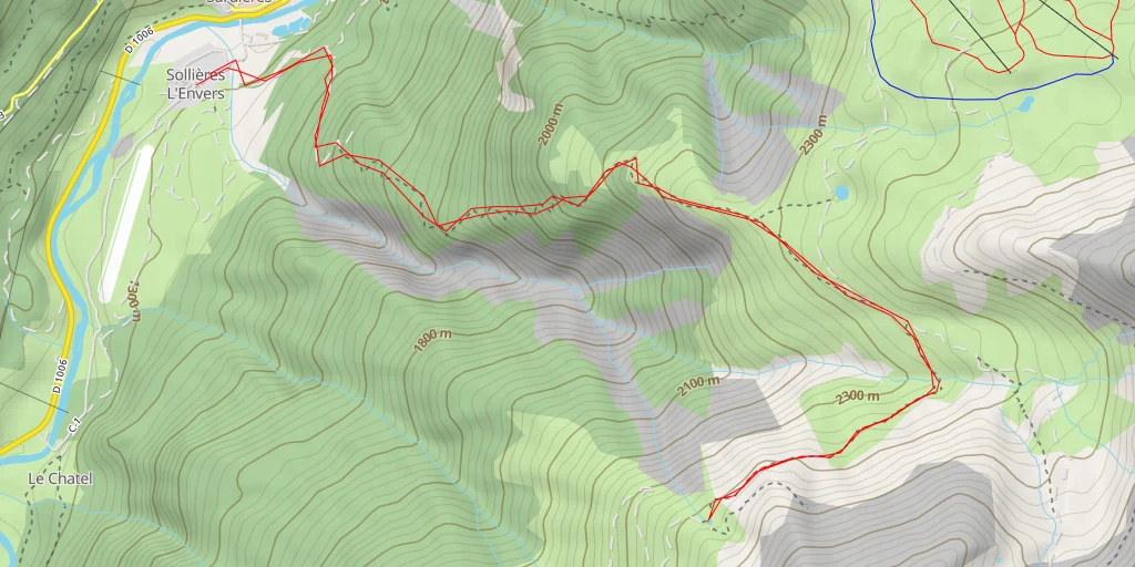 Map of the trail for Sentier du Vallon de Montfroid - Sentier du Vallon de Montfroid