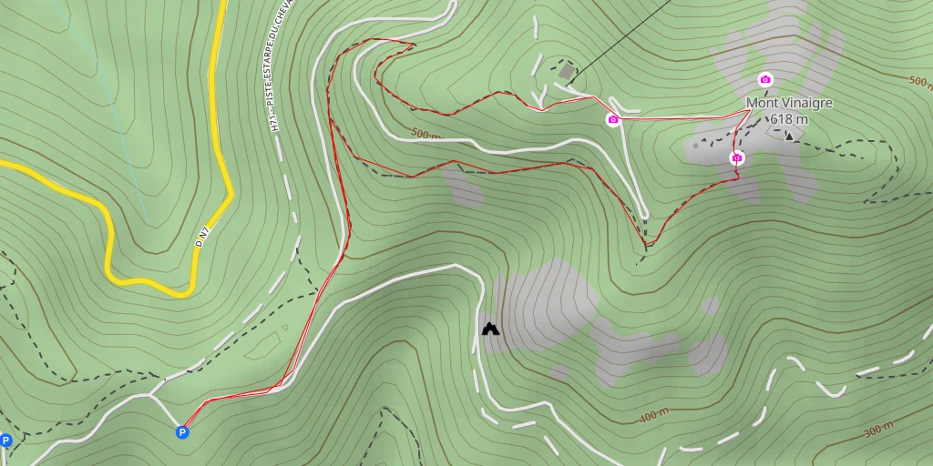 Map of the trail for Vigie du Mont Vinaigre - Fréjus