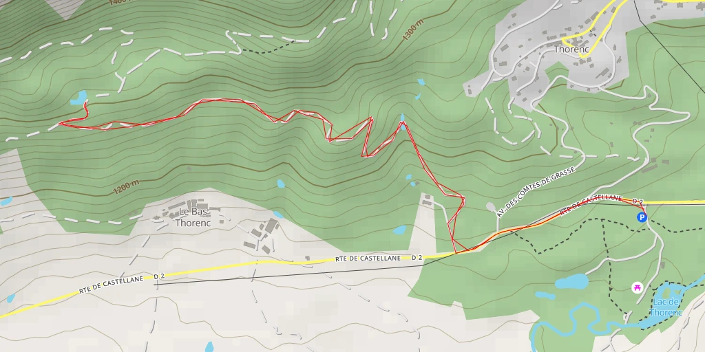 Map of the trail for Le Plan Saint-Jean