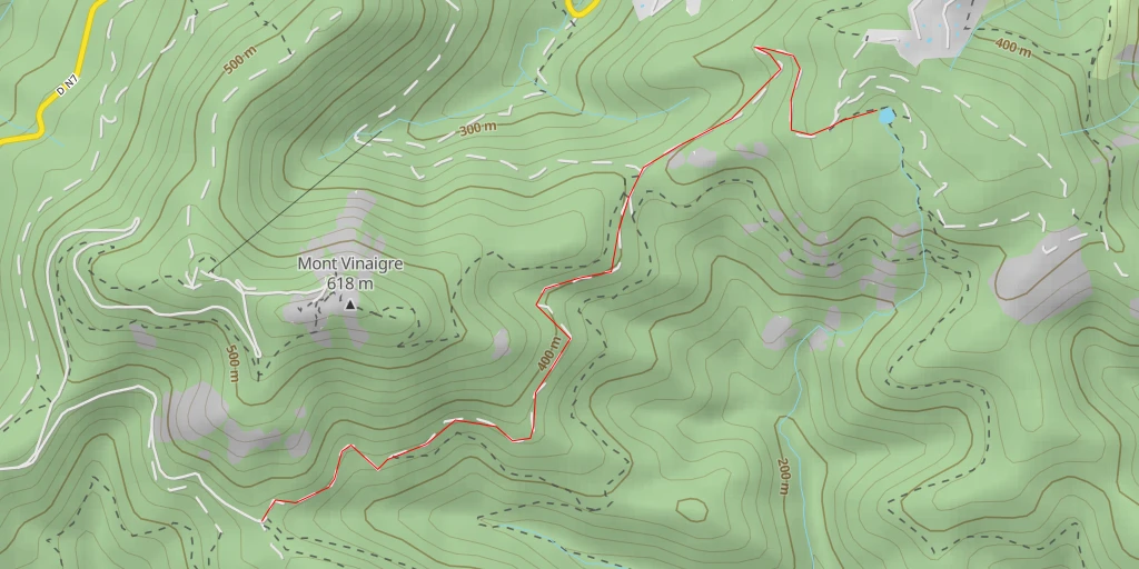 Map of the trail for Haut-Lac Nénuphar