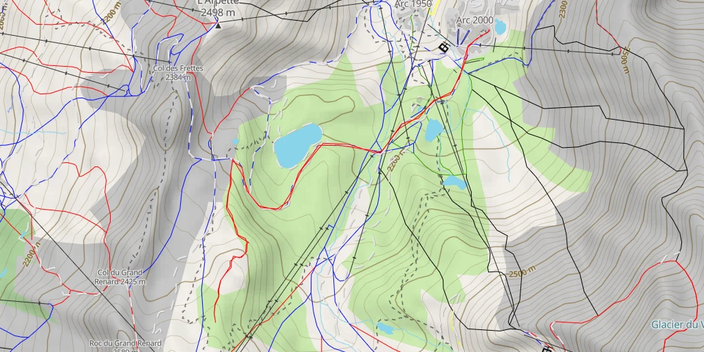 Map of the trail for Grand Renard