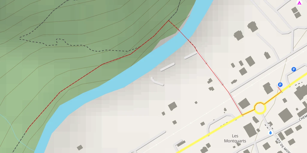 Carte de l'itinéraire :  Chemin des Lappaz - Chemin des Lappaz