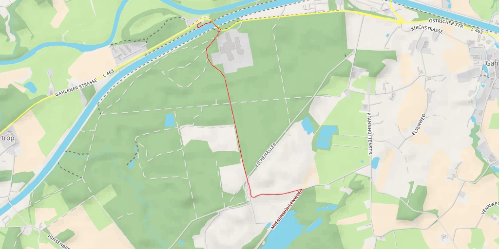 Map of the trail for Meesenmühlenweg - Meesenmühlenweg