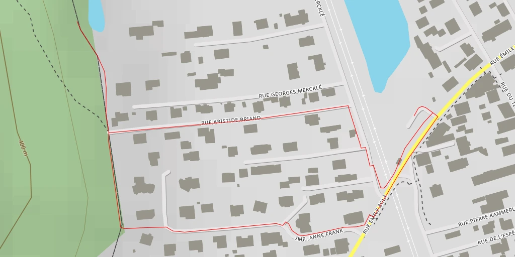 Map of the trail for Rue Georges Mercklé