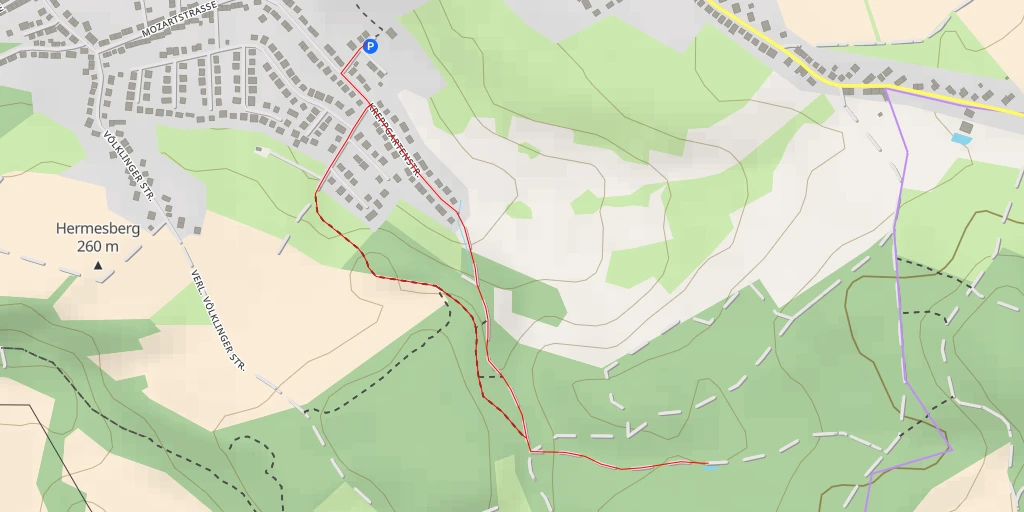 Map of the trail for Morgenstern