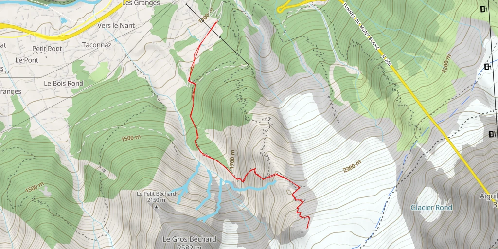 Carte de l'itinéraire :  La Jonction