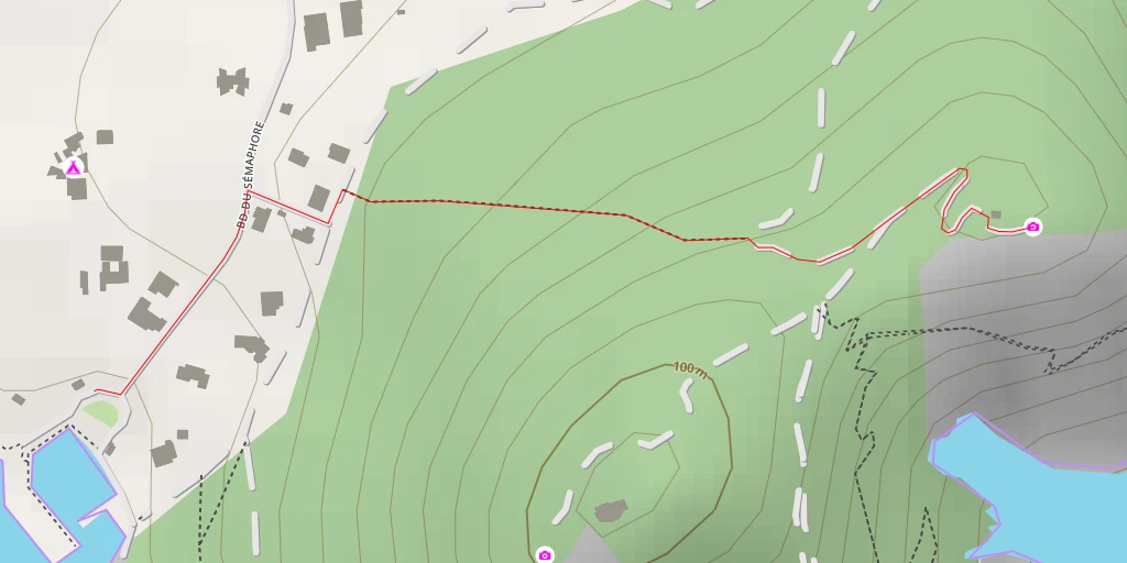 Map of the trail for Belvédère de la Batterie