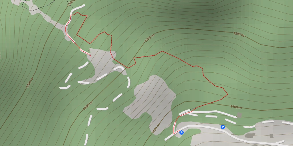 Map of the trail for Chemin des Sassilles