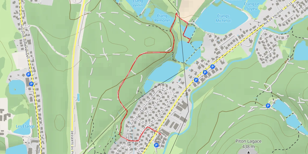 Map of the trail for Avenue Oscar Ehret