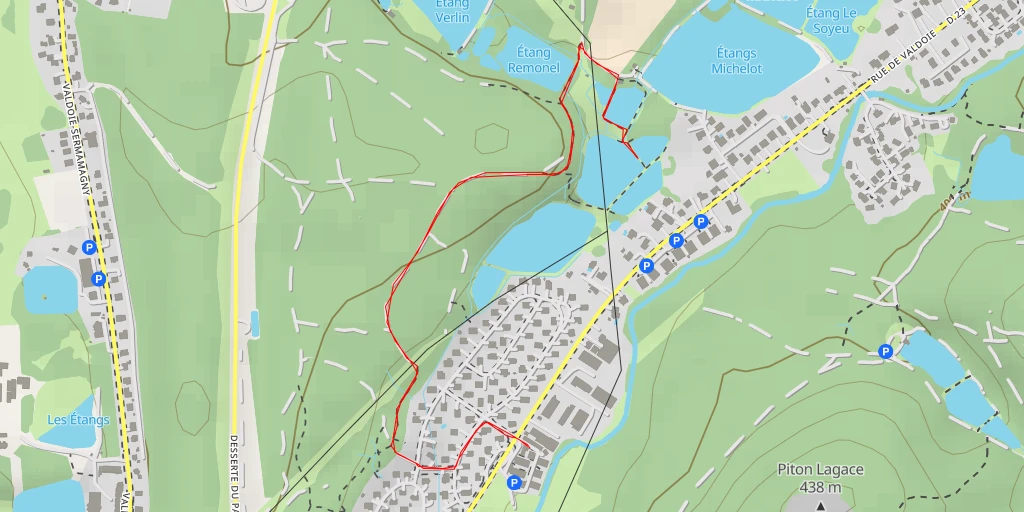 Map of the trail for Allée Jean Mermoz