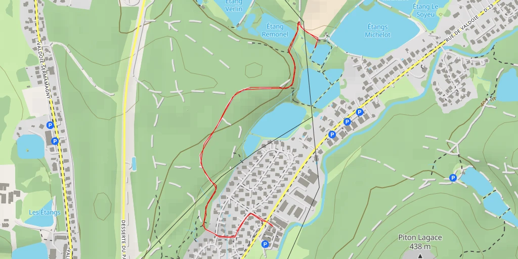 Map of the trail for Allée Jean Mermoz