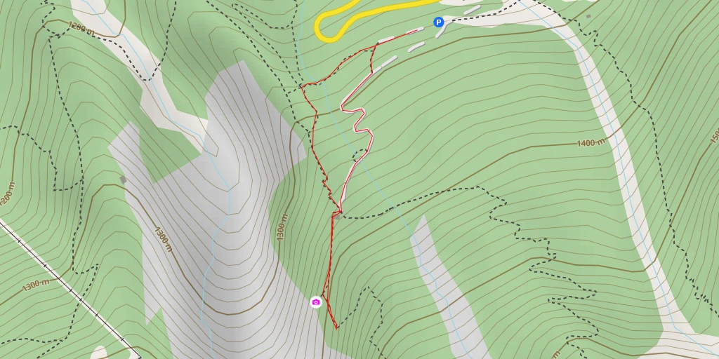 Map of the trail for 2ème Panoramique du Glacier des Bossons