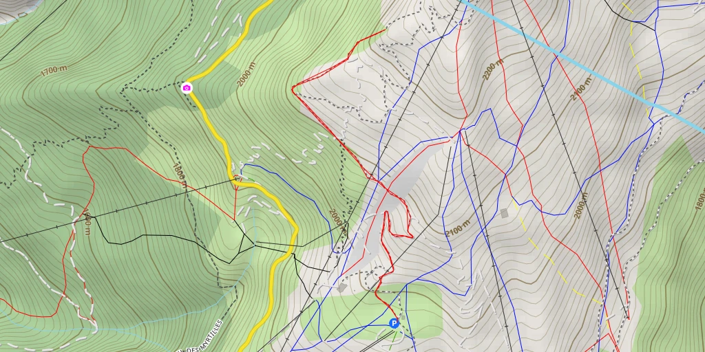 Map of the trail for La rosiere - la sevoliere - Chemin des Zittieux