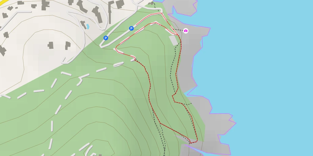 Map of the trail for Decollage Est