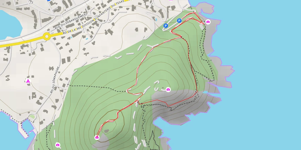 Map of the trail for Sémaphore du Dramont - Saint-Raphaël