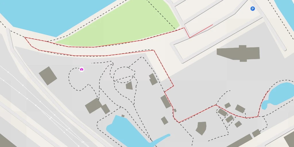 Map of the trail for Swiss Vapeur Parc - Route de la Plage - Port-Valais