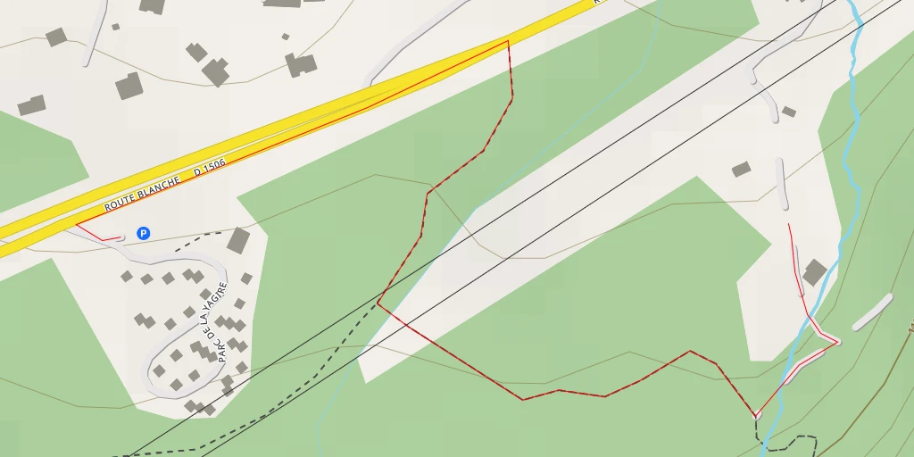 Carte de l'itinéraire :  Chemin de Plan de l'Aiguille - Chemin de Plan de l'Aiguille